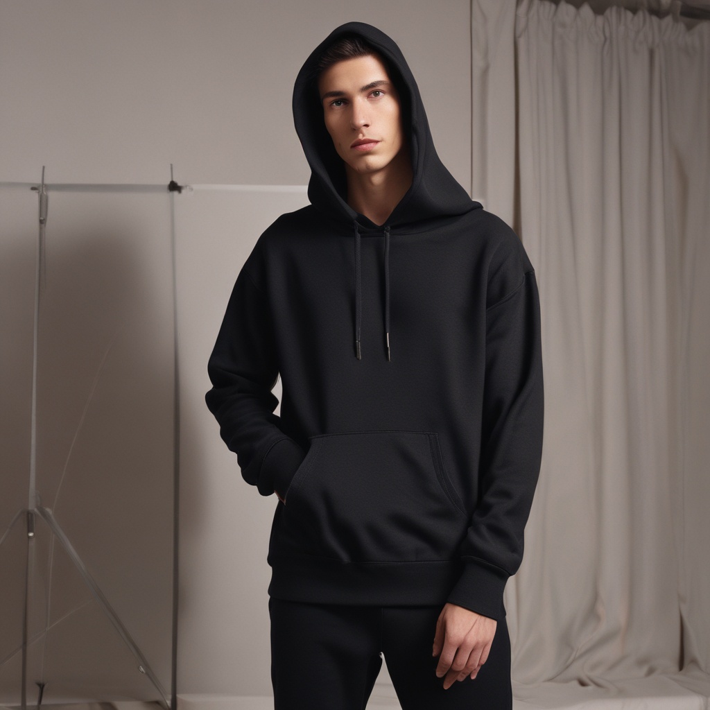 Black Basic Hoodie