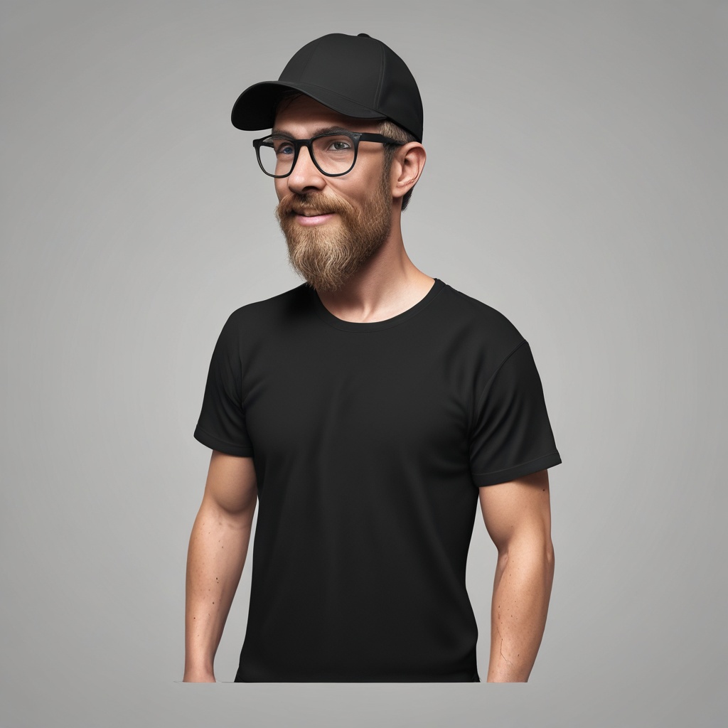 Black T-shirt PNG